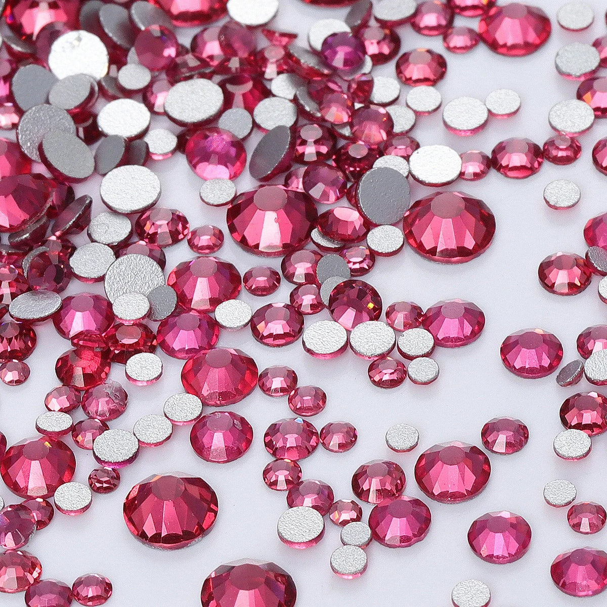 1440PCS SS3-SS20 Mix Size Non-Hotfix Glass FlatBack Rhinestones