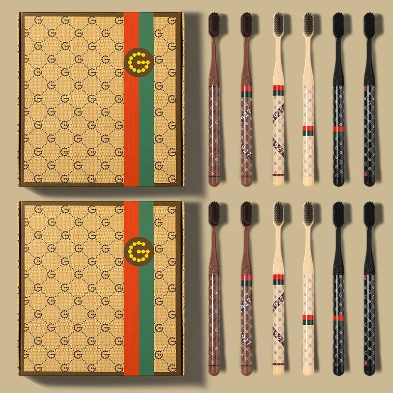 6/box high-grade toothbrush set oral care soft hair cleaning home cleaning teeth tools suitable for adult daily life