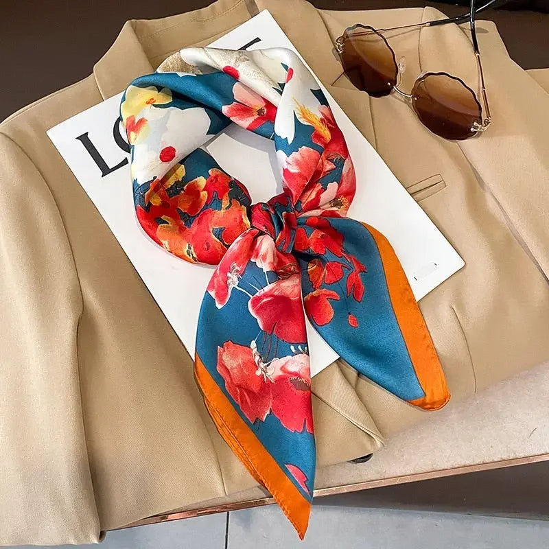 Saturday Afternoon Silk Square Scarf