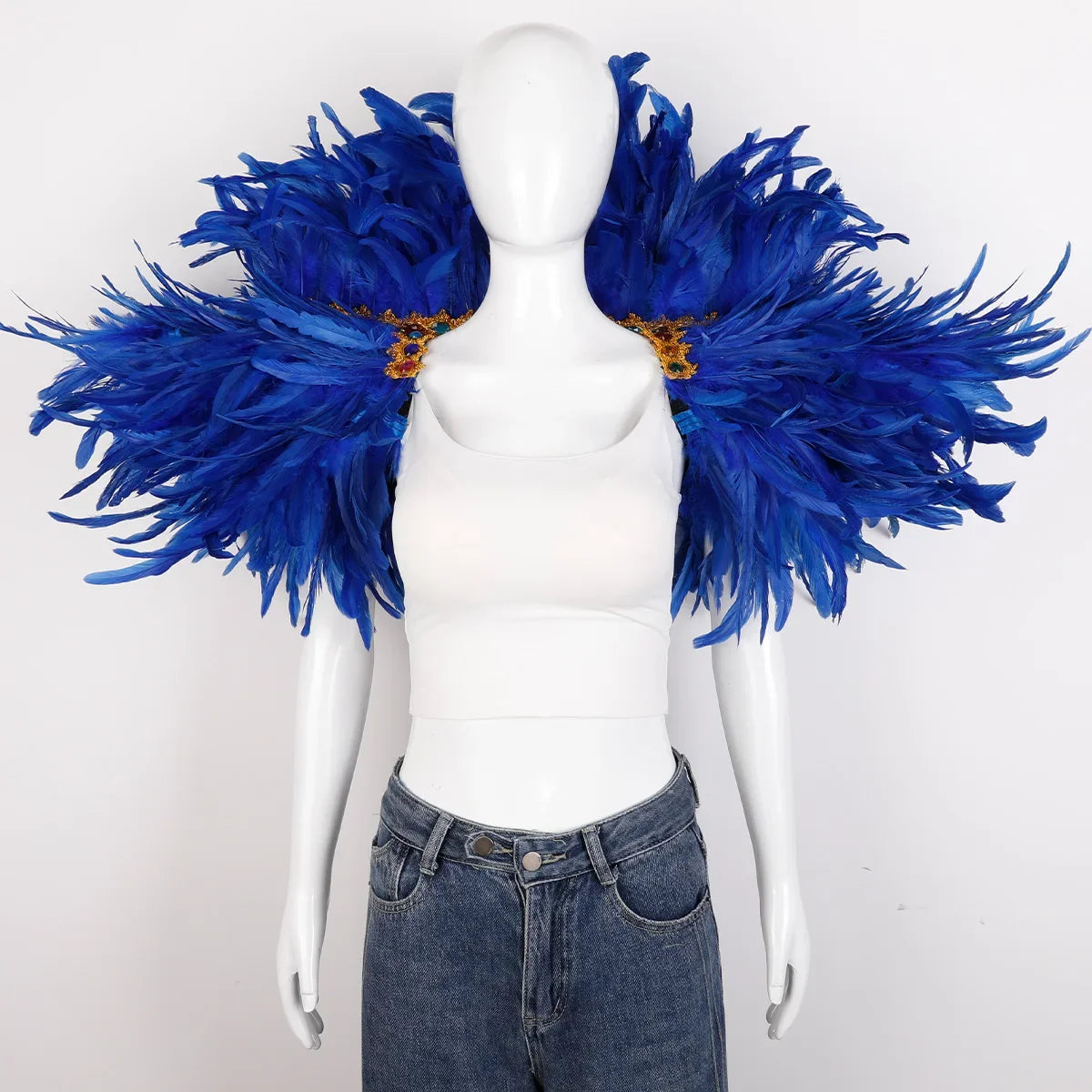 Festival Carnival Feather Shawl