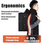 17.3 Inch 2 in 1 Backpack Bag 60L Carry On Travel Bag Luxlife Brands