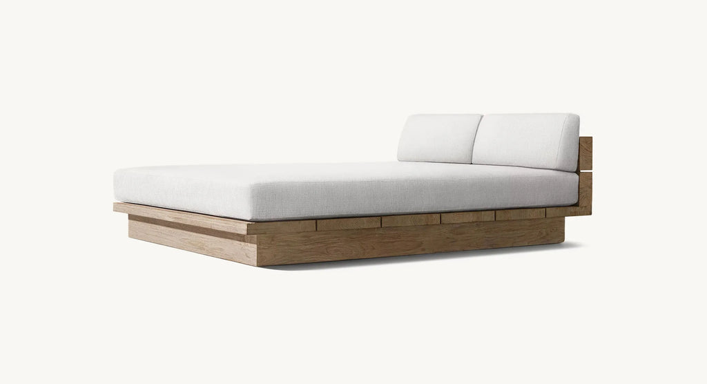 Outdoor Sofa, Creative Garden Courtyard Teak Furniture, Waterproof and Sun-proof, Outdoor Open-air Sofa Set