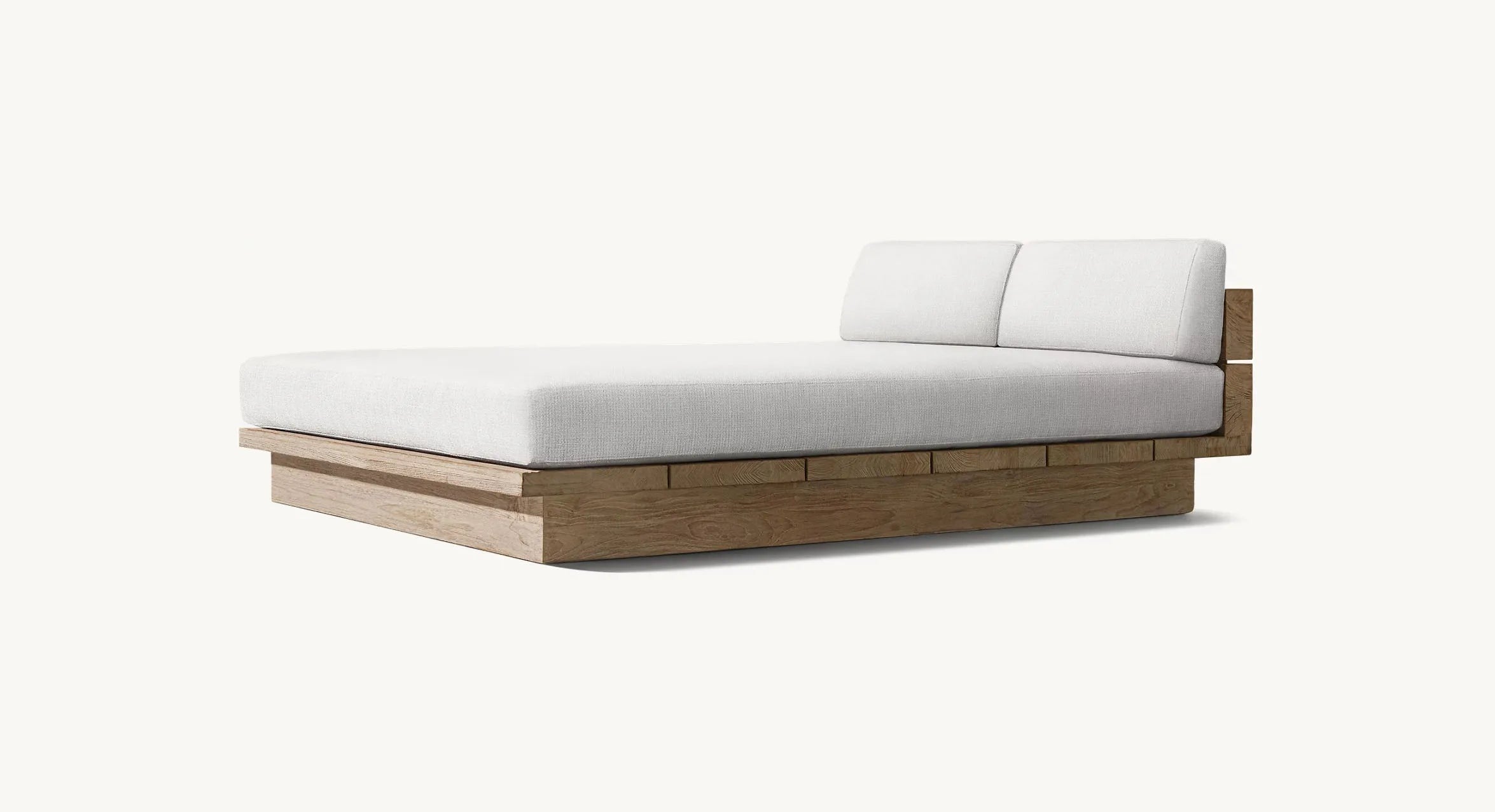 Outdoor Sofa, Creative Garden Courtyard Teak Furniture, Waterproof and Sun-proof, Outdoor Open-air Sofa Set