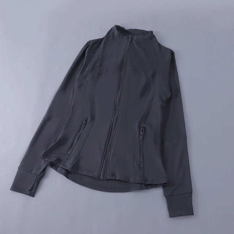 Women's Slim Fit Yoga Zip Top Luxlife Brands