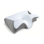 1pc Memory Foam Cervical Pillow, 2 in 1 Ergonomic Contour Orthopedic Pillow for Neck Pain, Contoured Support Pillows,Neck Pillow Luxlife Brands