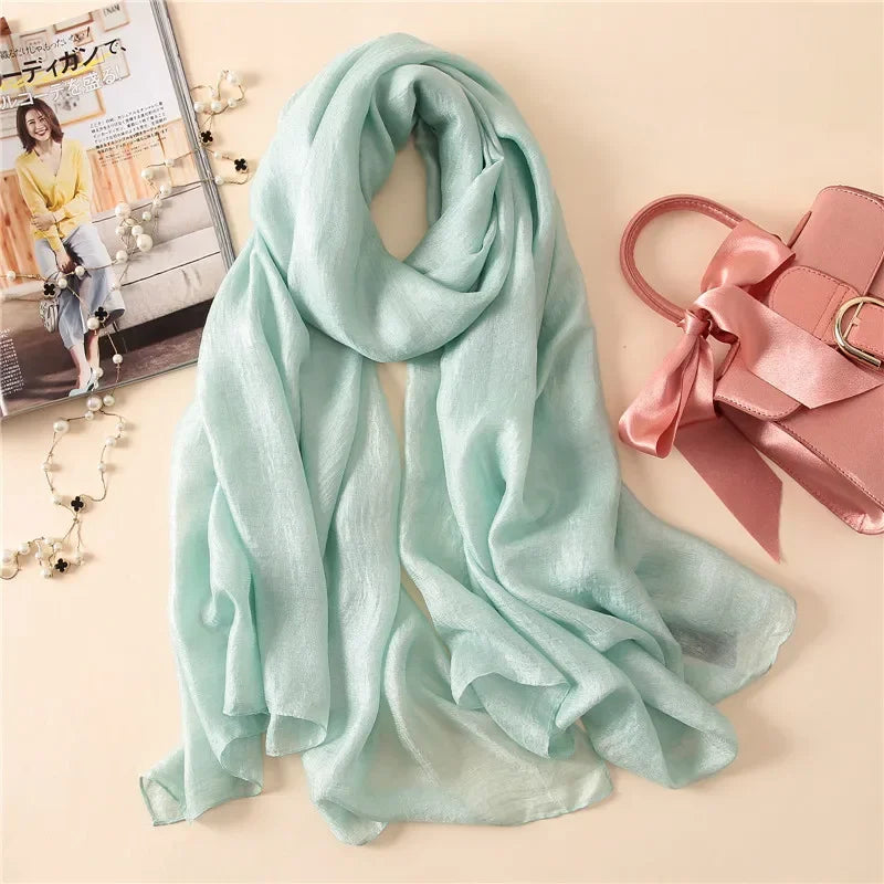 Silk Linen Shawls Scarves