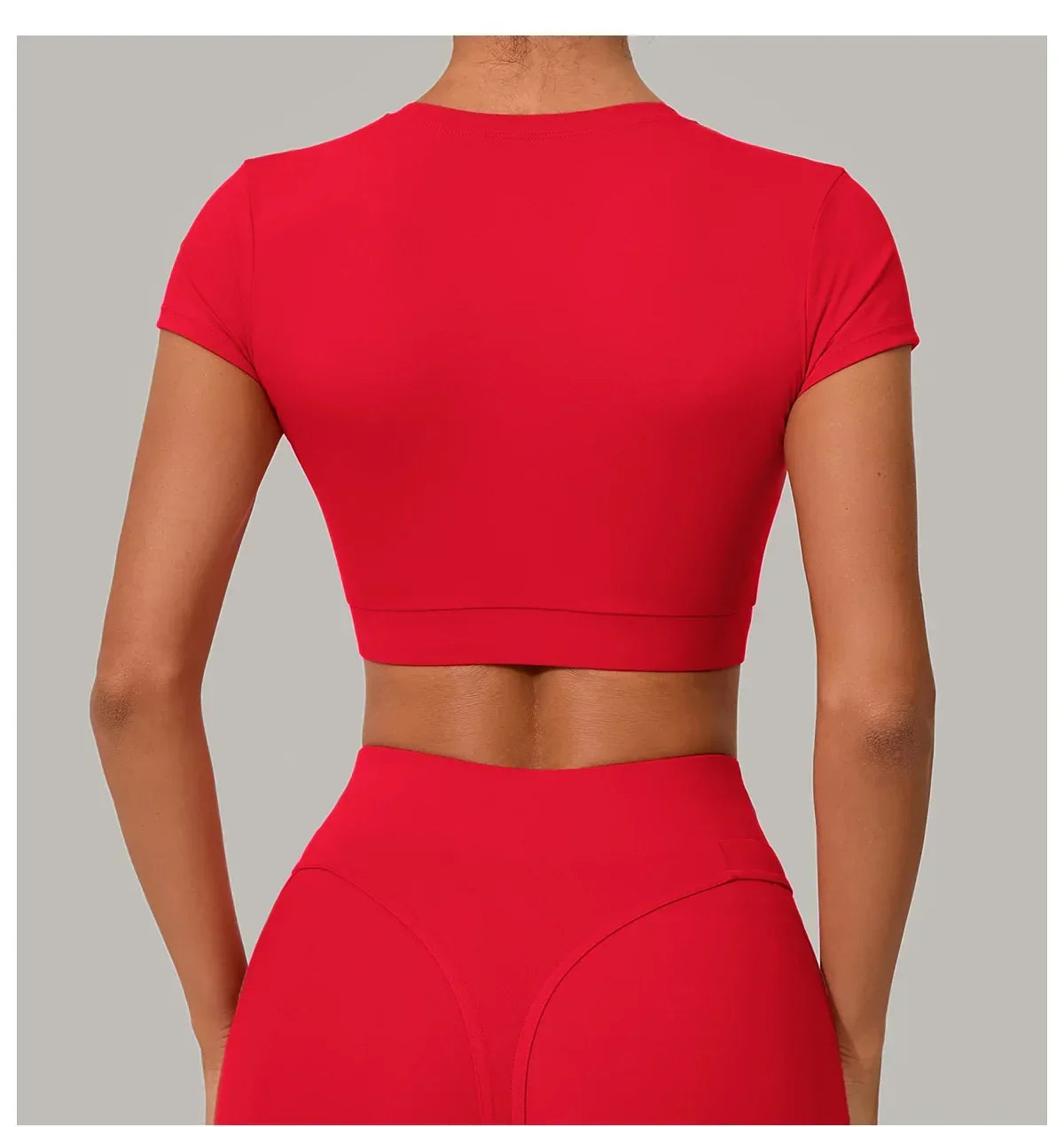 Yoga T-shirt Women's Short Sleeved Sports T-shirt Quick Drying Workout Short Sleeved Pilates Running Tights Exercise Fitness Top