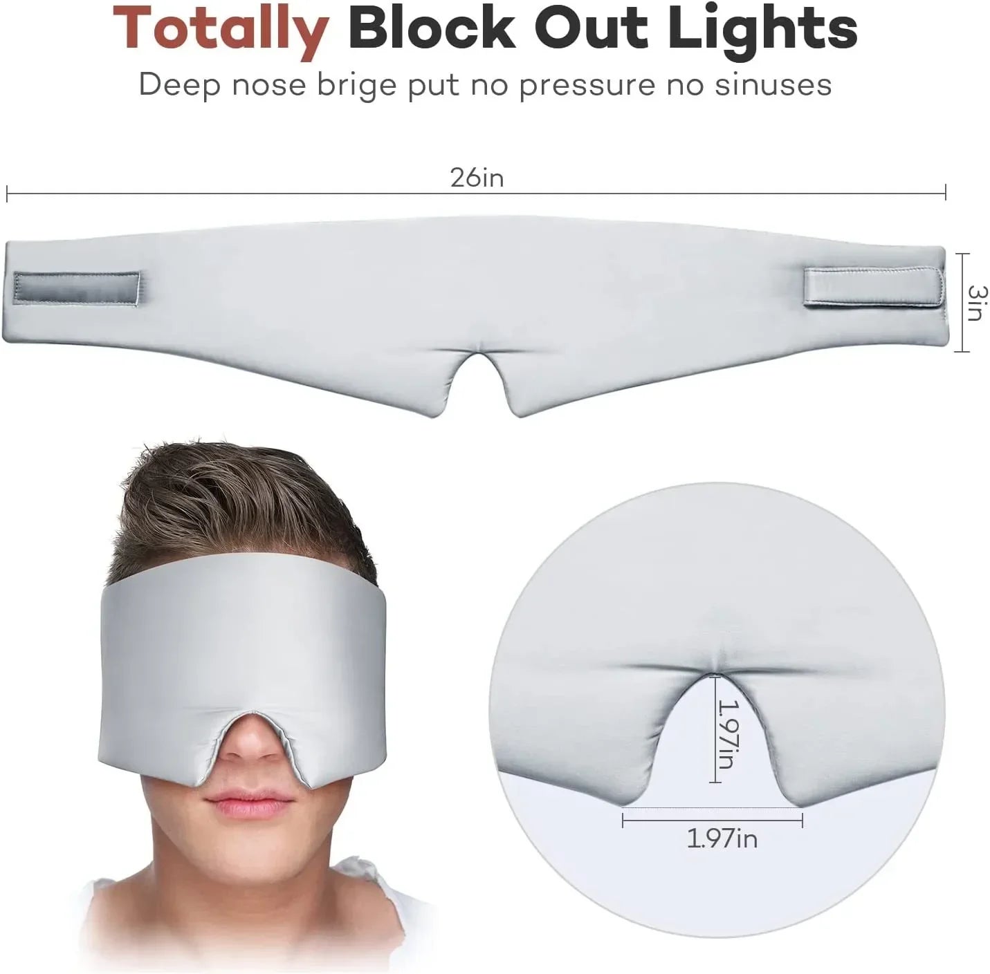 Mulberry Silk Sleeping Mask Eyepatch Blocking Light Eyemask Eyeshade Soft Padded Slaapmasker Travel Sleeping Aid for Sleep Patch Luxlife Brands