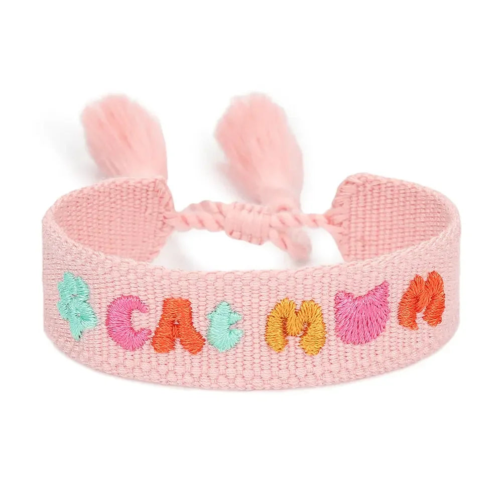 Woven Bracelet For Dog Lovers Cat Lovers Stack Jewelry Gifts For Fur Mama