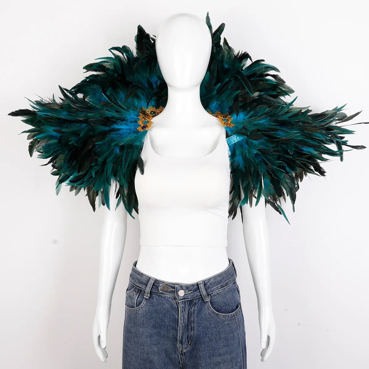 Festival Carnival Feather Shawl