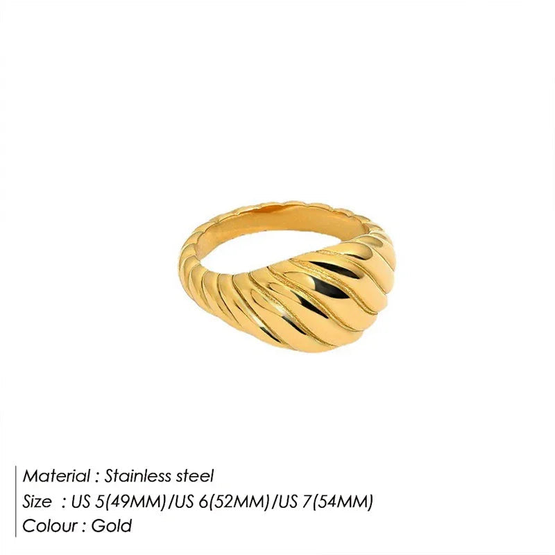 Fashion Ring 316L Stainless Steel Ring Anillo Ringen Mujer Women Rings Bague Couple Matching Jewlery Fashion Gifts Do not fade Luxlife Brands