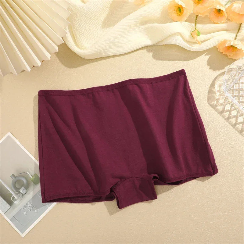 Women's Cotton Seamless Sports Boxers XS-XL