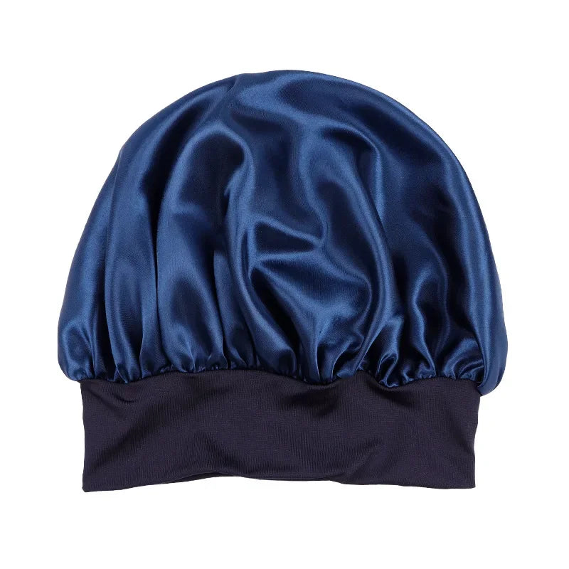 Women Bonnet Satin Sleeping Hat Hair Night Sleep Cap Head Cover Bonnets Shower Caps For Bath And Sauna Bathing Bonnet De Nuit LUXLIFE BRANDS