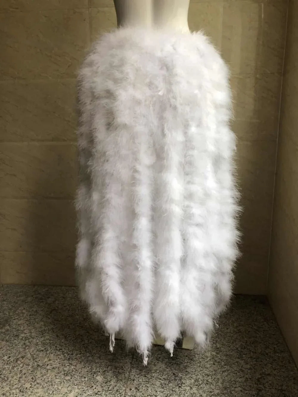 Long Feather Bustle Skirt Costume Accessory