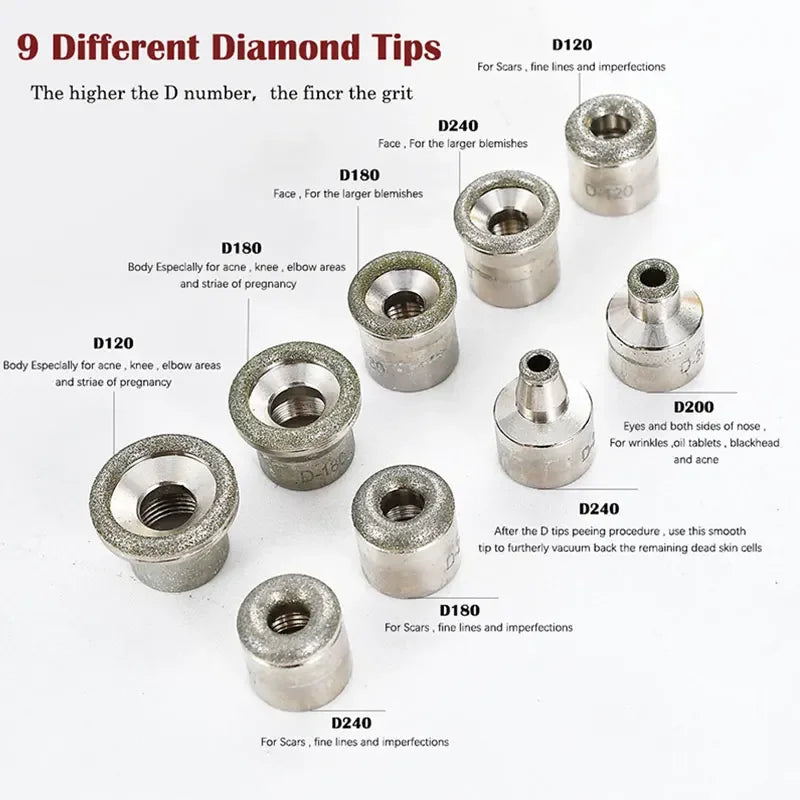 Diamond Microdermabrasion Machine Power Professional Dermabrasion, Home Use Facial Skin Care Equipment