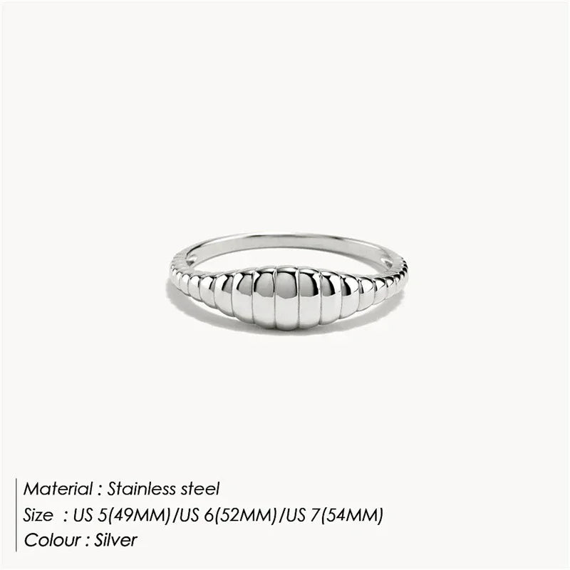 Fashion Ring 316L Stainless Steel Ring Anillo Ringen Mujer Women Rings Bague Couple Matching Jewlery Fashion Gifts Do not fade