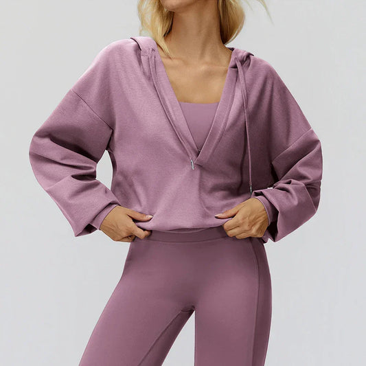 Women Loose Yoga Long Sleeve Gym Fitness Sweatshirt Workout Sports Top Female Running Push Up Sports Shirts Outdoor Long Sleeve