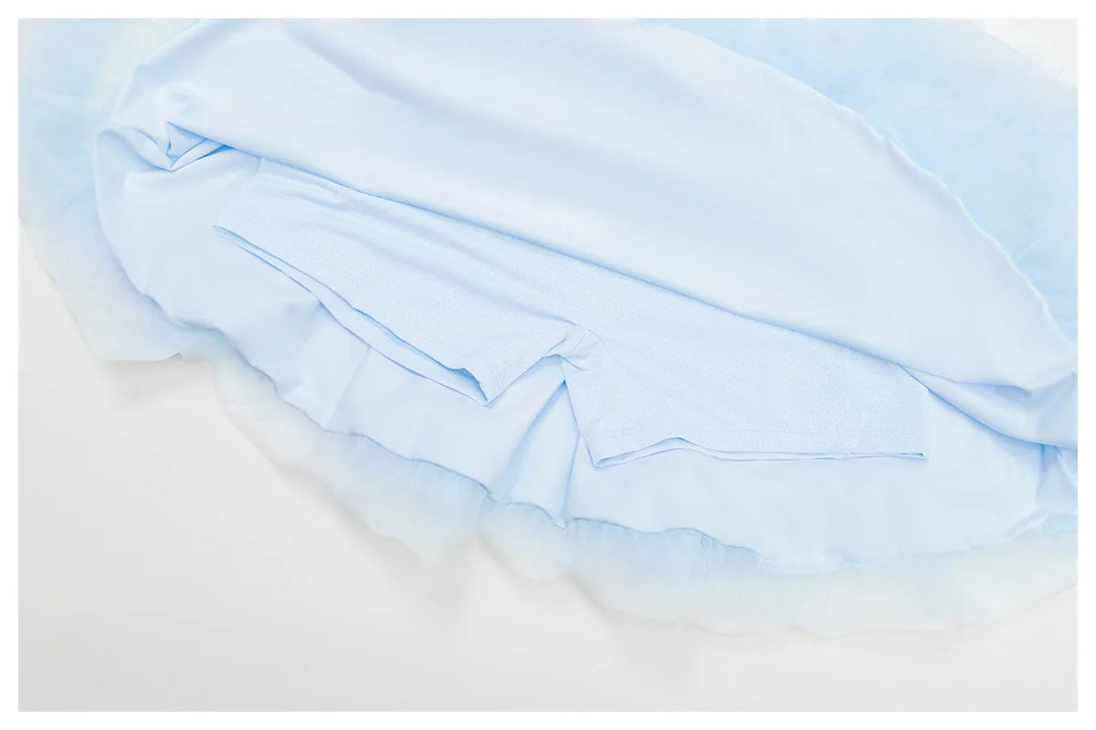 2 Pieces Yoga Suit Naked Feel Gym Set Women Sportswear Workout Clothes High Waist Yoga Short Skirt Fitness Leggings Sports Bra