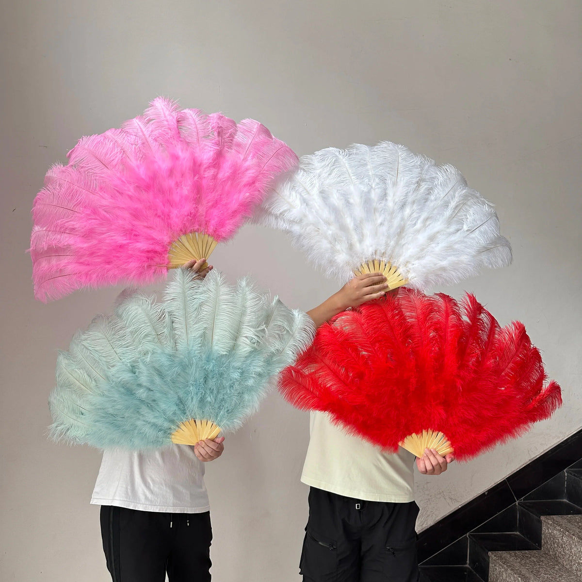 130CM Ostrich Feather Fans