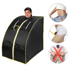 Portable Sauna Household Steam Room Beneficial Skin 2.0L Machine Slimming Bath SPA Health Simple Joint Steel Frame LUXLIFE BRANDS