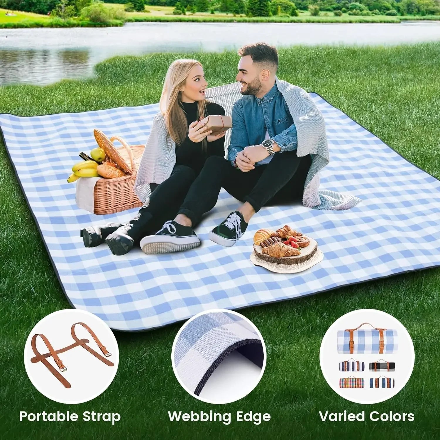 Extra Large Waterproof Beach Mat Luxlife Brands