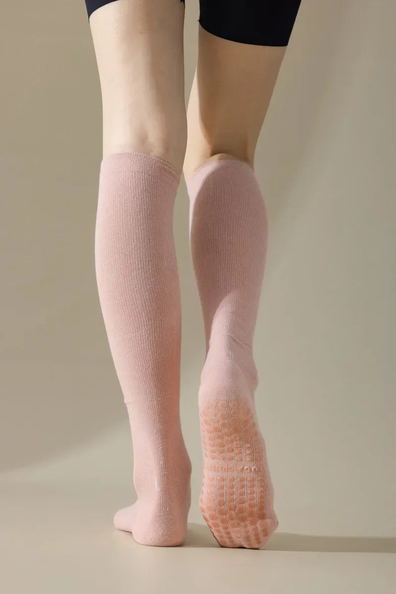 Pilates Cotton Compression Socks Anti Slip