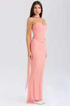 Elegant Wine Strapless Maxi Skirt Set Luxlife Brands