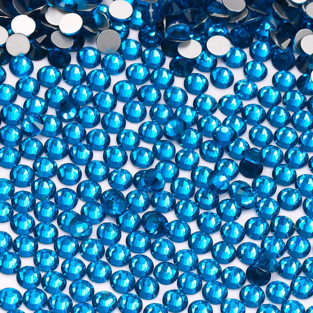 SS3-SS60 Blue Series Non-Hotfix High Quality Glass Flatback Rhinestones