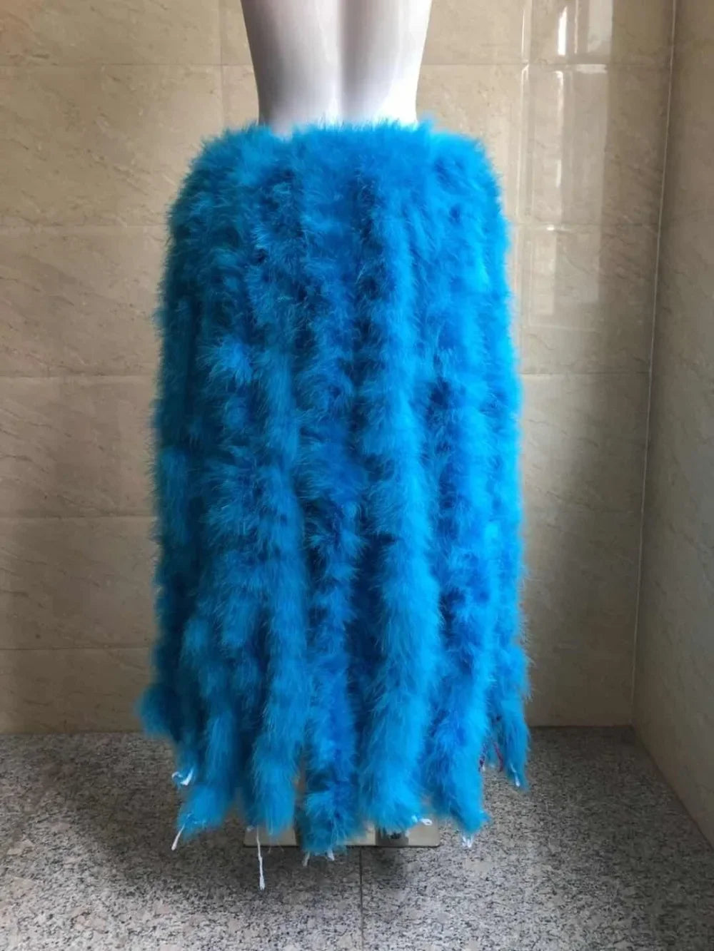 Long Feather Bustle Skirt Costume Accessory