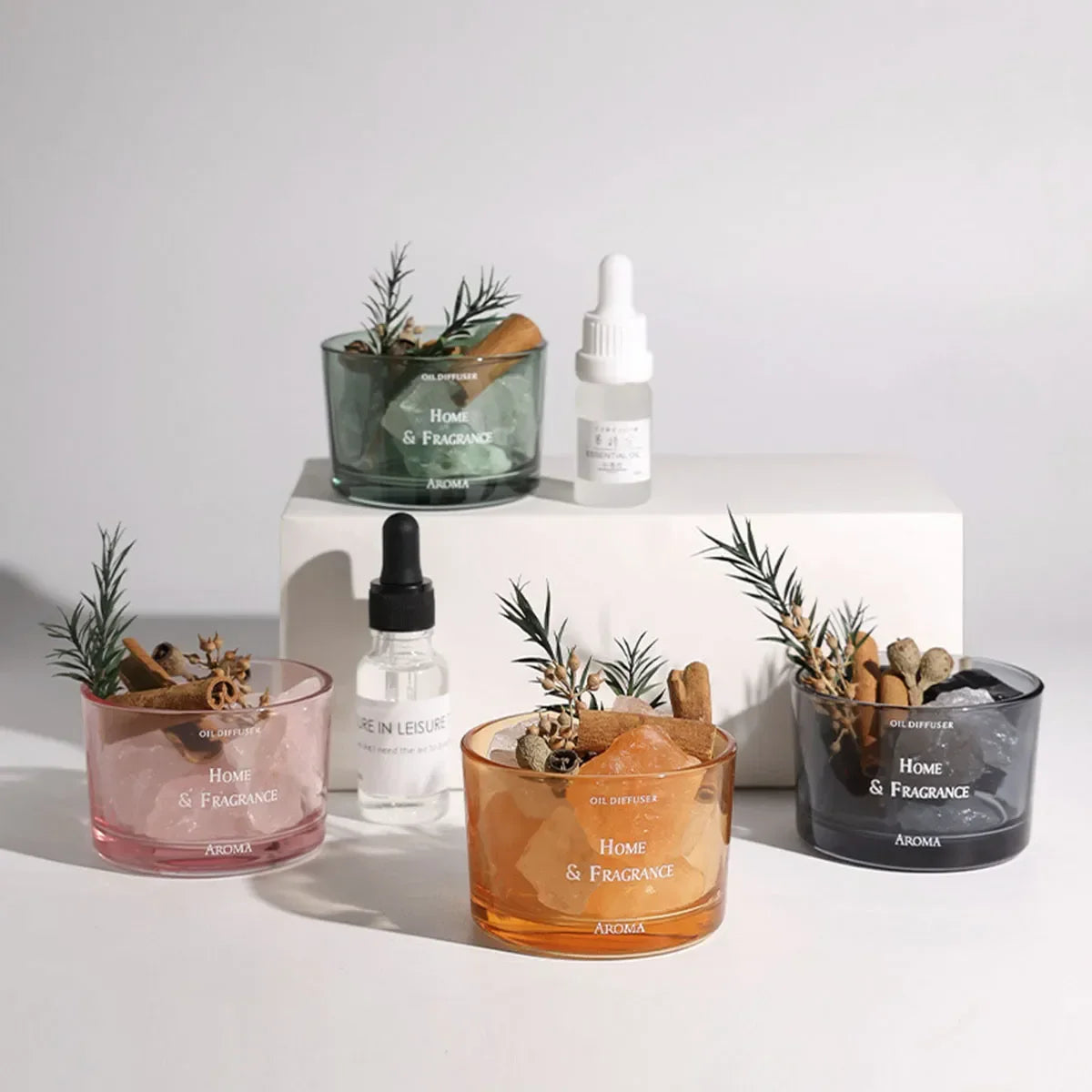 Stone Diffuser Essential Oil Home Natural Essential Oils Home Scent Diffuser Essential Oil Crystal Home Decoration LUXLIFE BRANDS