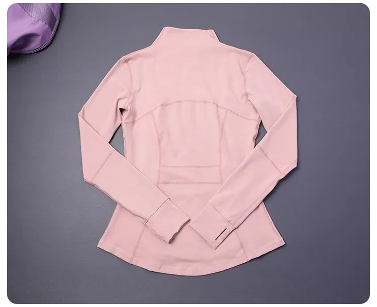 Women's Slim Fit Yoga Zip Top Luxlife Brands