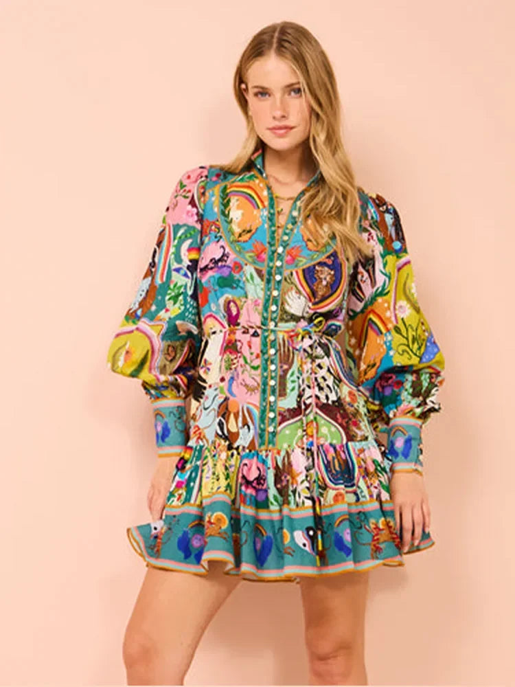 Boca Lantern Sleeve Party Dress LUXLIFE BRANDS