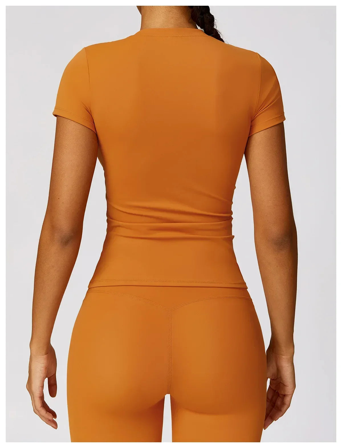 Seamless Yoga Set Women Pink Short Sleeve Top with High Waist Leggings Two Piece Workout Clothes Sports Fitness Gym Sets