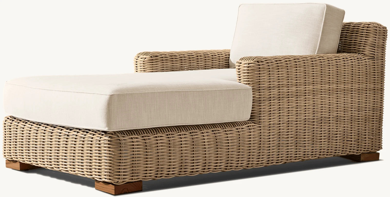 Modern Luxury Rattan Loungers Outdoor Sunbed For Beach Courtyard Park Hotel And Villa Durable Leisure Lounge Bed