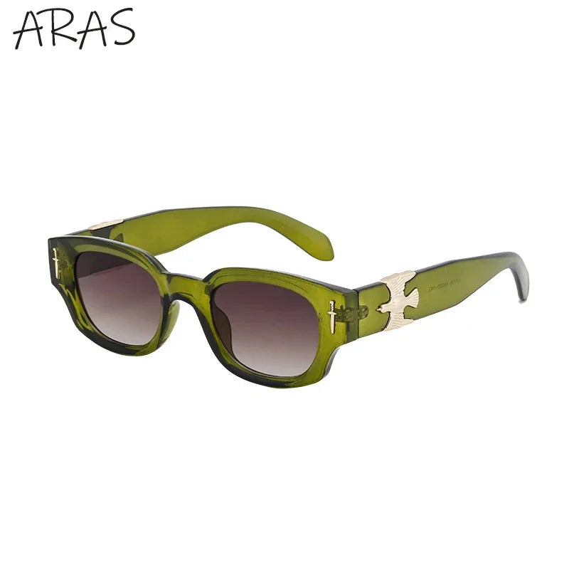 Fashion Soaring Eagle Rectangle Sunglasses Men Women 2024 Luxury Brand Vintage Punk Sun Glasses Male Small Square Shades Eyewear