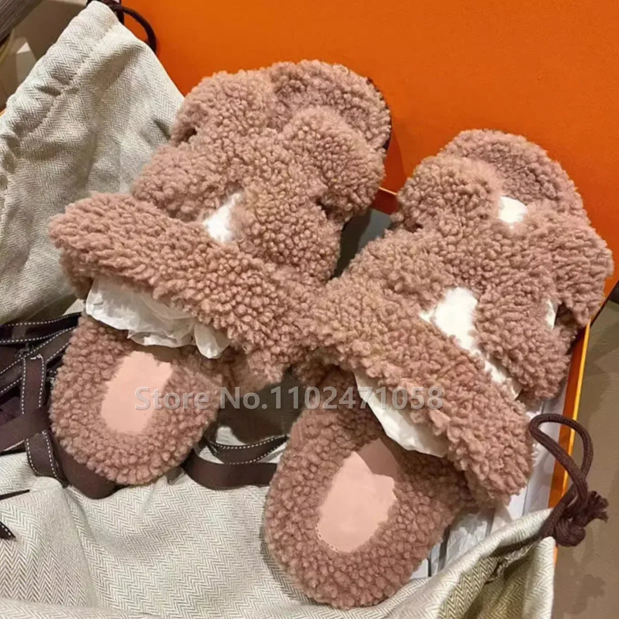 Women Designer Fur Slippers Luxury LUXLIFE BRANDS