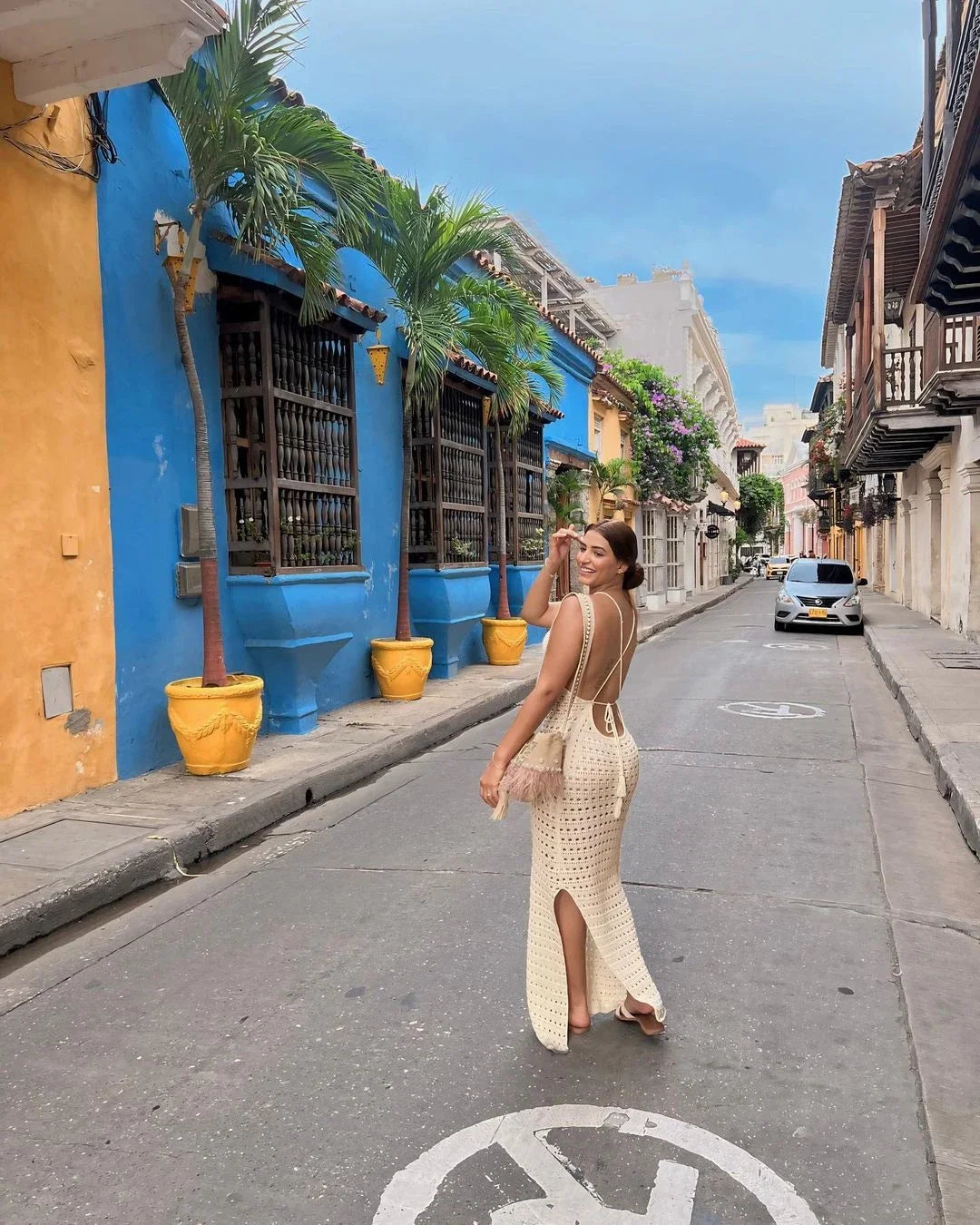 Sexy Knit Cut Out Tassel Spaghetti Strap Bodycon Beach Maxi Dress Summer Women's Holiday Club Party Outfit Swimsuit Cover Up K10 Luxlife Brands