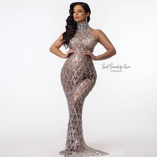 Maternity Rhinestone Dress