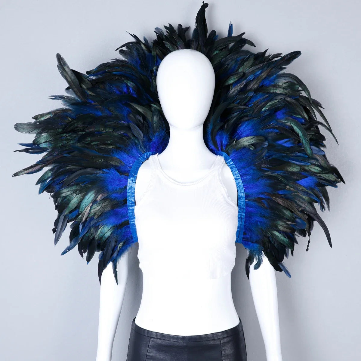 Festival Carnival Feather Shoulder Shawl