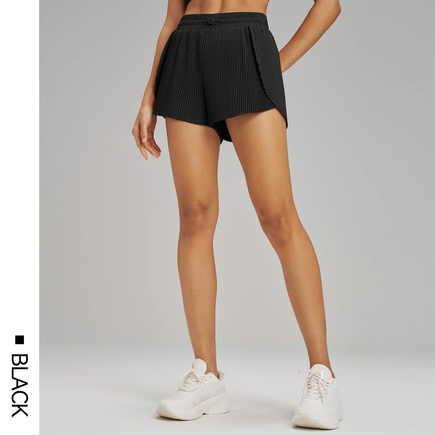 Sports Outdoor Fitness Yoga Shorts Fake Two Pieces Pleated Skirt Pants Breathable Quick Dry Three Point Pants Yoga Skirt