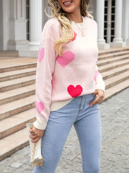Pink Sweetheart Sweater LUXLIFE BRANDS
