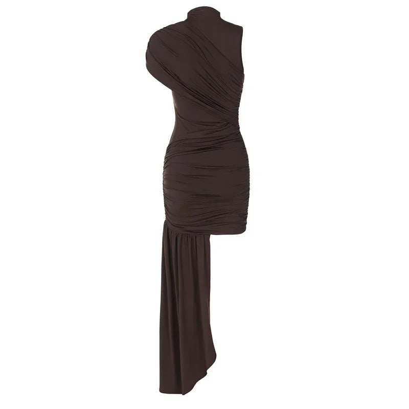 Melissa Draped & Ruched Mini Dress