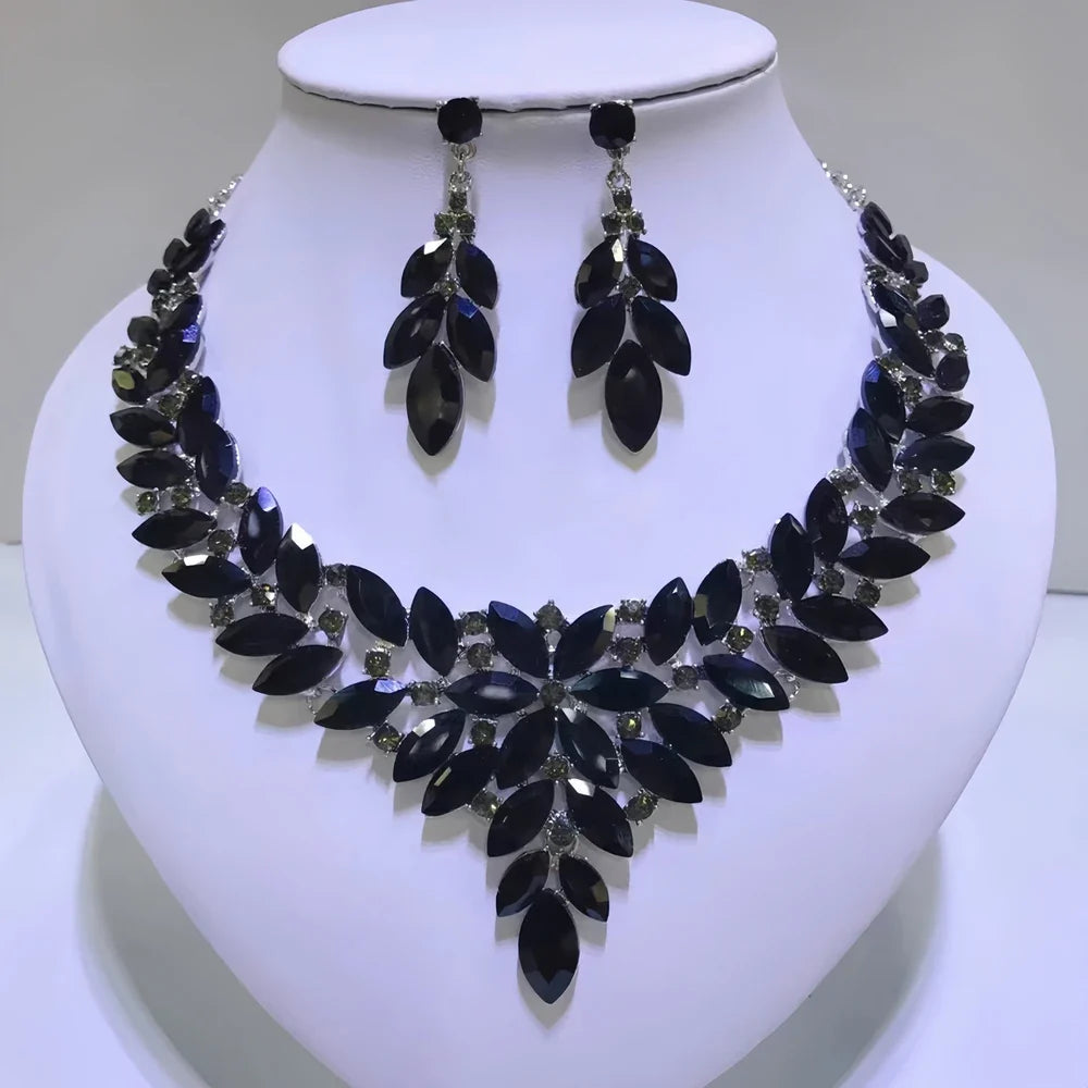 Statement Necklace Earrings Set