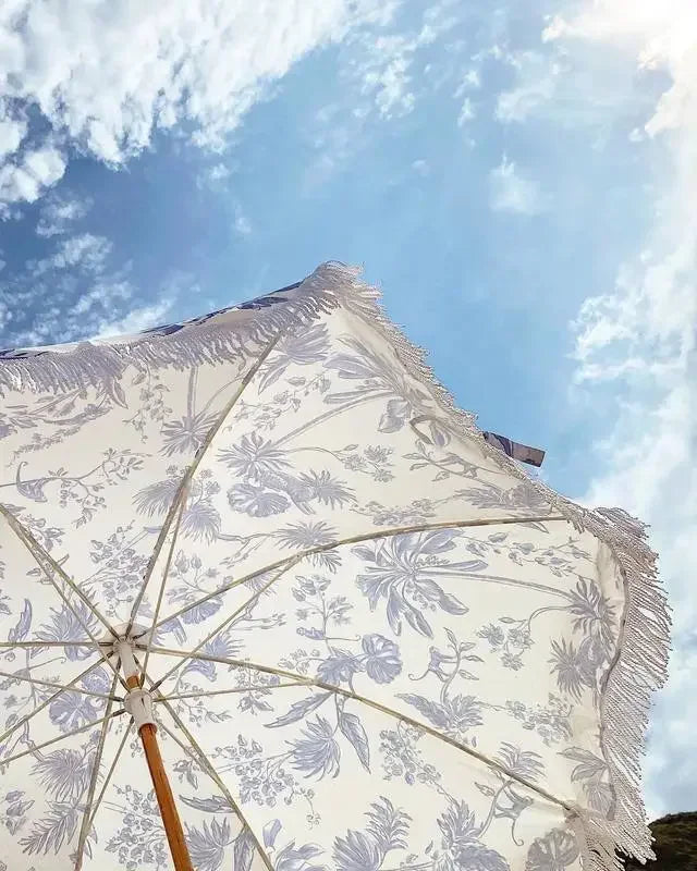Portable BohoFringe Beach Umbrella