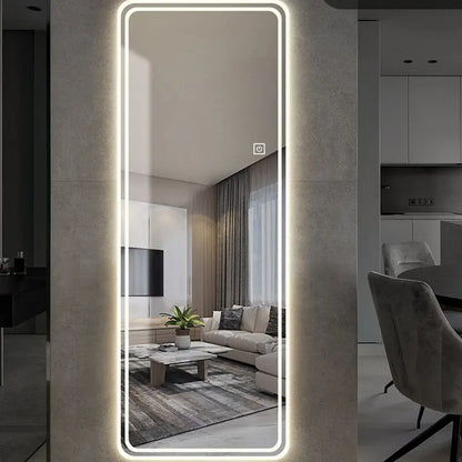 Smart Bathroom Mirror Aestheti Full Length Hallway Large Floor Mirror Quality White Espelho Redondo Home Decorating Items