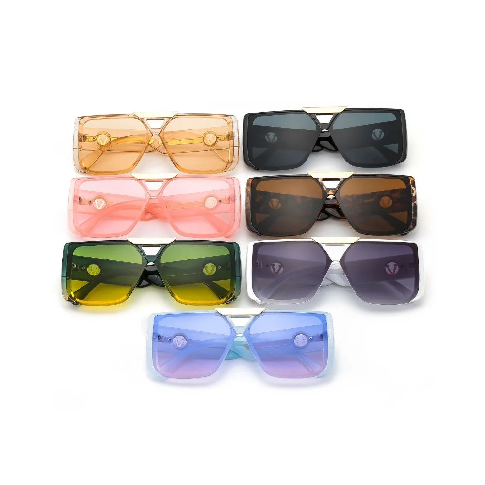 Luxury Fashion Women Sunglasses Glamour Brand Square Designer Men Glasses Stylish Runway Vintage Shades UV400 LUXLIFE BRANDS