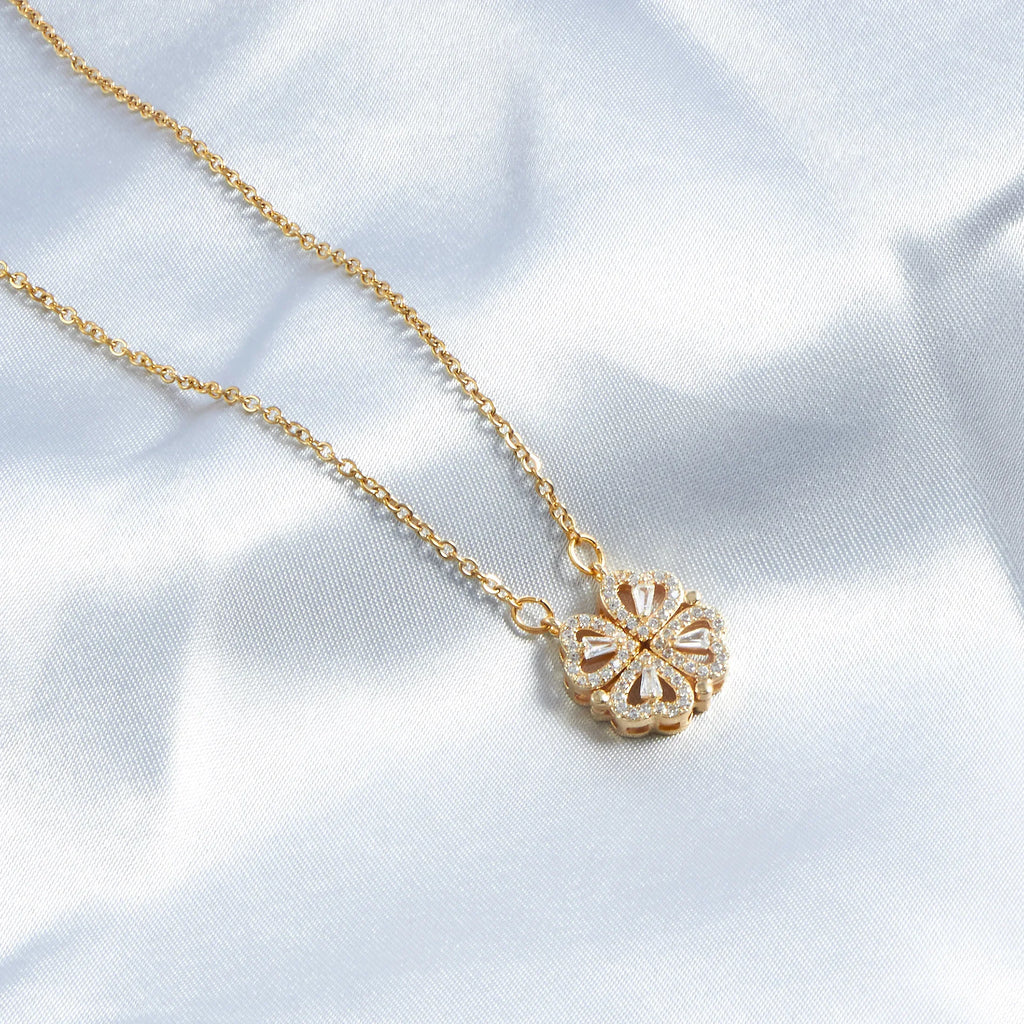 One Four-leaf clover lady small crowd necklace pendant titanium steel necklace lady jewelry LUXLIFE BRANDS