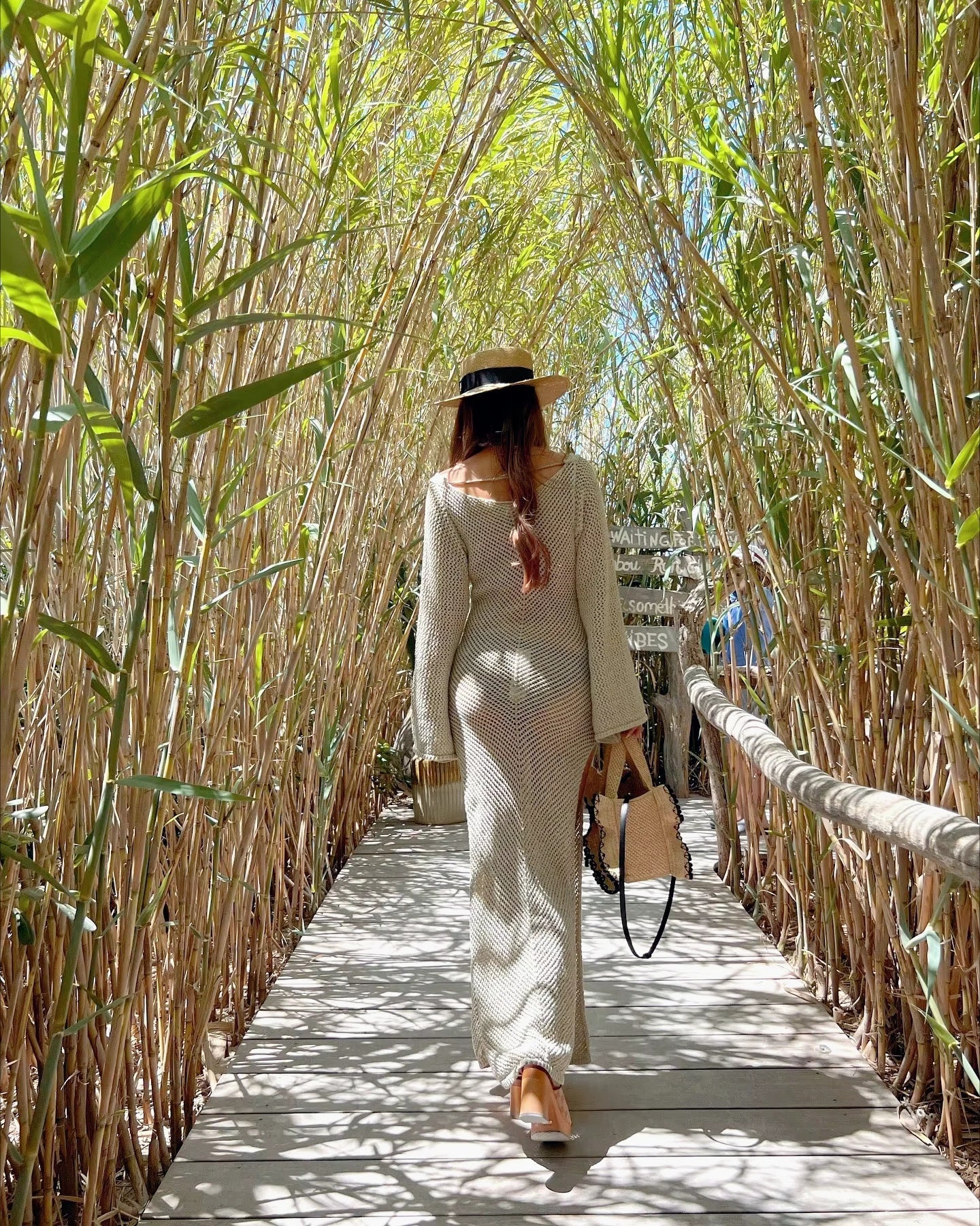 Solid Colour Beach Maxi Dress 2025 Women Summer Sexy Knit Flared Long Sleeve Slit Cut Out Swimsuit Cover Up Holiday Outfits K120 Luxlife Brands