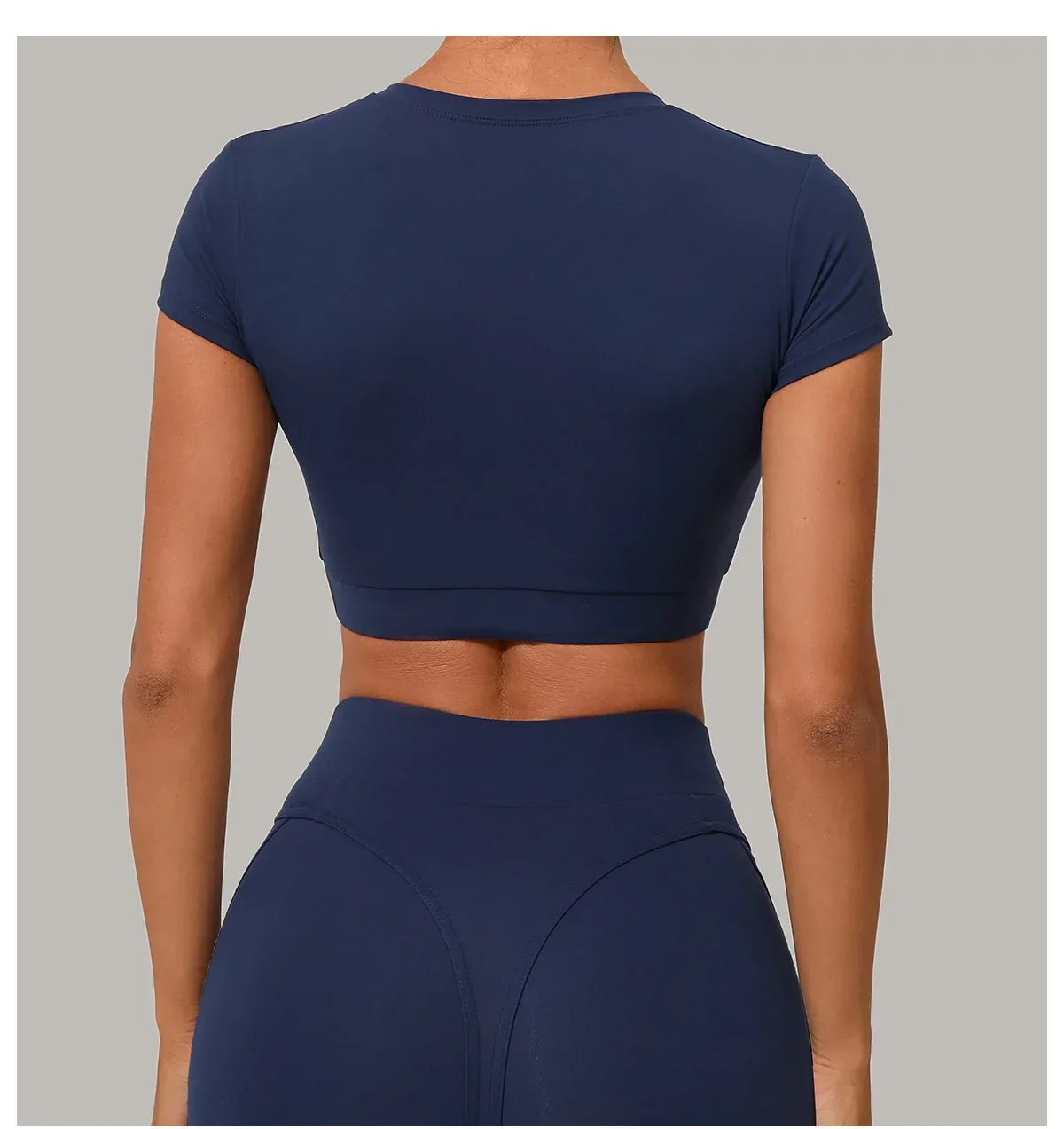 Yoga T-shirt Women's Short Sleeved Sports T-shirt Quick Drying Workout Short Sleeved Pilates Running Tights Exercise Fitness Top