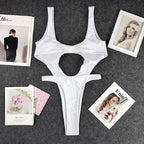 DEAT Fashion Women's New Hollow Out Lace Up One-piece Swimsuit High Elasticity Beach Vacation Style Bikini Female Trend 11A04793 Luxlife Brands